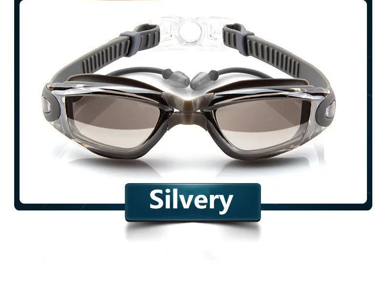 Professional Swimming Goggles Anti-Fog Waterproof Silicone Swim Glasses for Adults