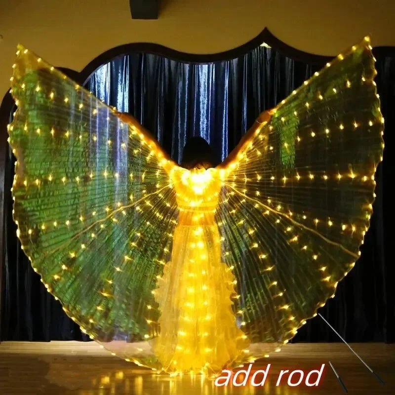 Women’s LED Colorful Butterfly Wings Dance Cape