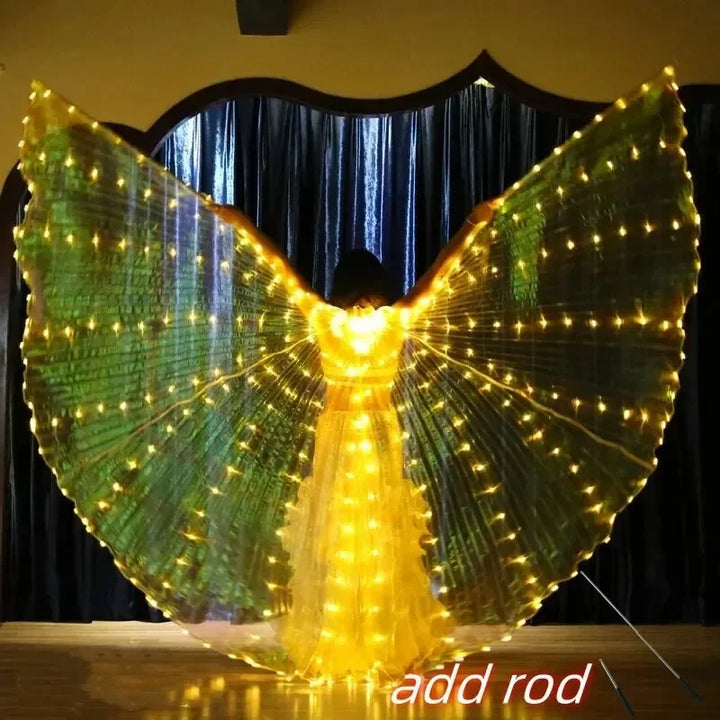 Women’s LED Colorful Butterfly Wings Dance Cape