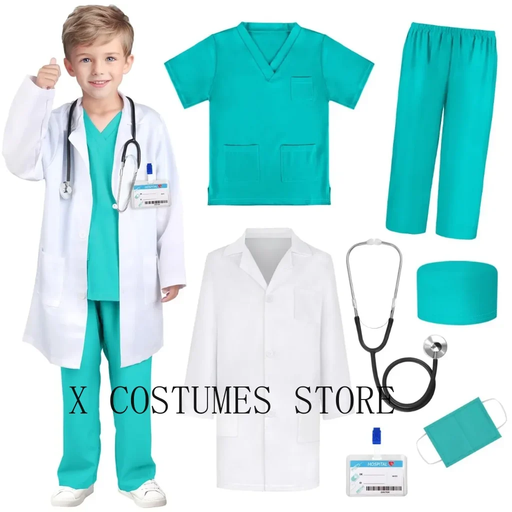 Kids’ Doctor & Nurse Costume – Medical Role-Play Outfit