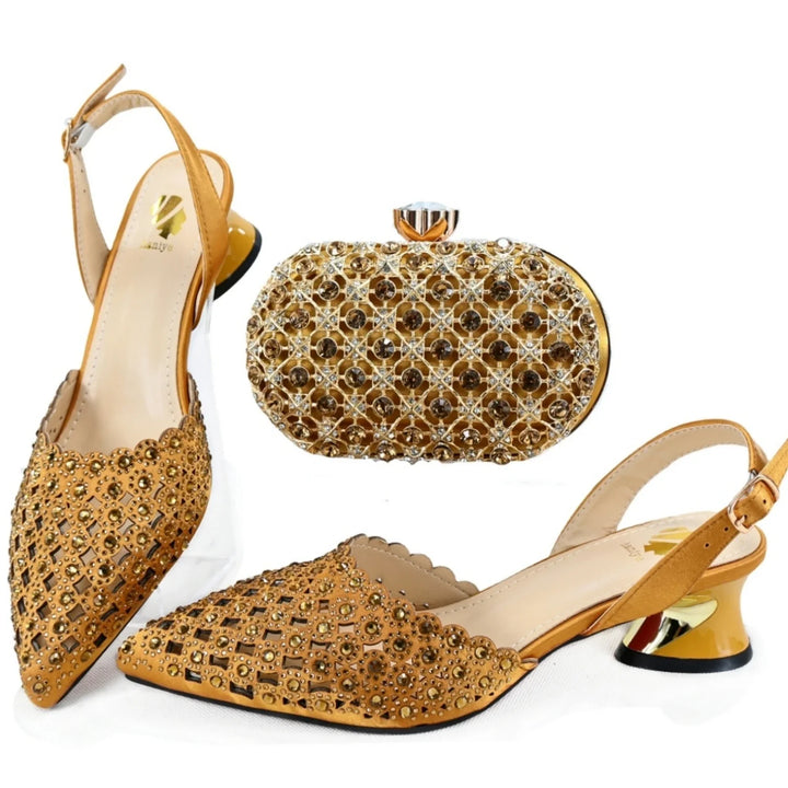 High Quality Style Ladies Shoes and Bags Set HAE1-7