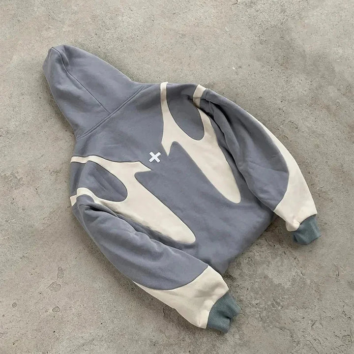 Graphic Zip-Up Hoodie – Y2K Harajuku Streetwear