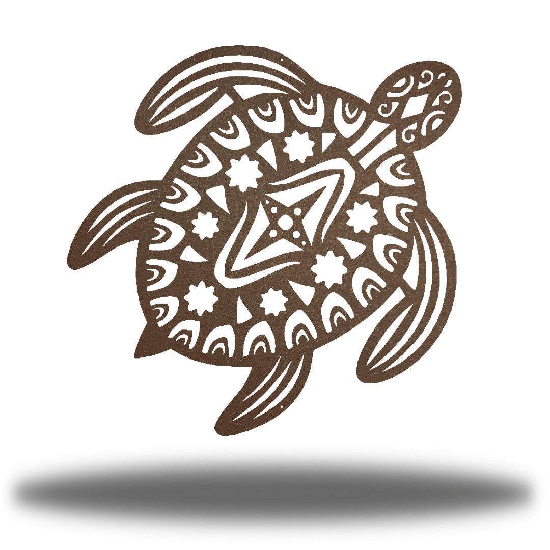 Sea Turtle Metal Wall Art for Indoor and Outdoor Décor