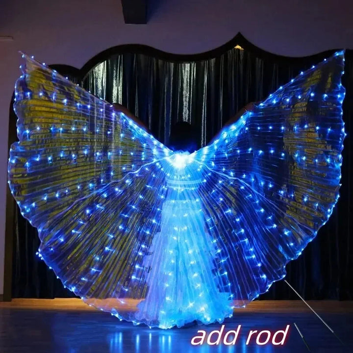 Women’s LED Colorful Butterfly Wings Dance Cape