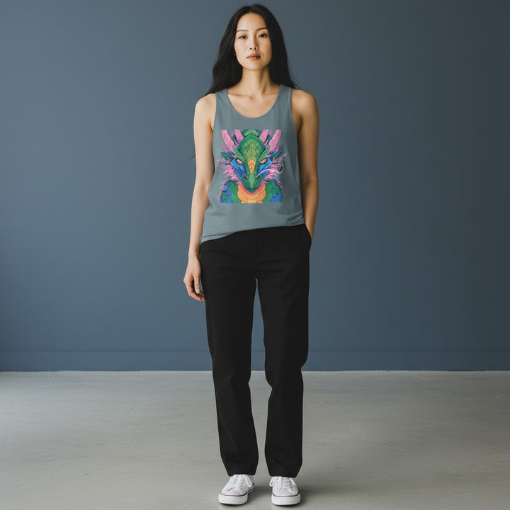 Serapha Dragon Graphic Unisex Tank Top - Perfect for Summer Festivities or Casual Wear