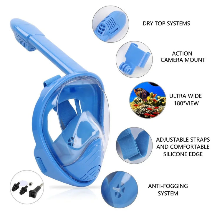 Children’s Cartoon Full-Face Surface Snorkel Mask
