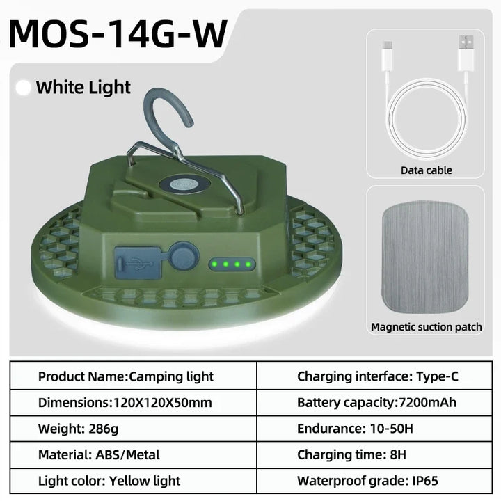 MOSLIGHTING Rechargeable Camping Lantern and Portable Flashlight