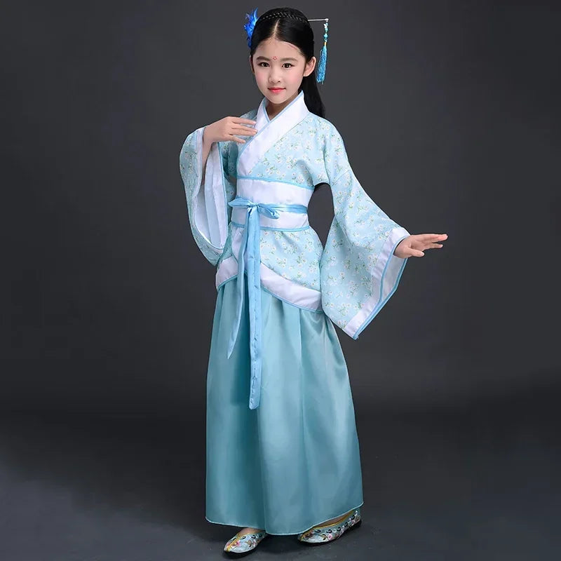 Girls’ Traditional Chinese-Inspired Dress Costume