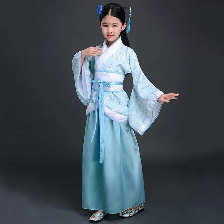 Girls’ Traditional Chinese-Inspired Dress Costume