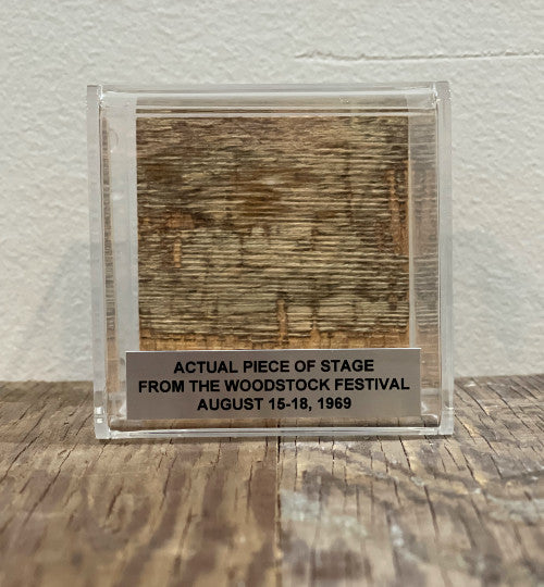 Peace of Stage Cube – Authentic 1969 Woodstock Stage Collectible