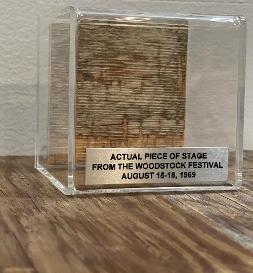 Peace of Stage Cube – Authentic 1969 Woodstock Stage Collectible