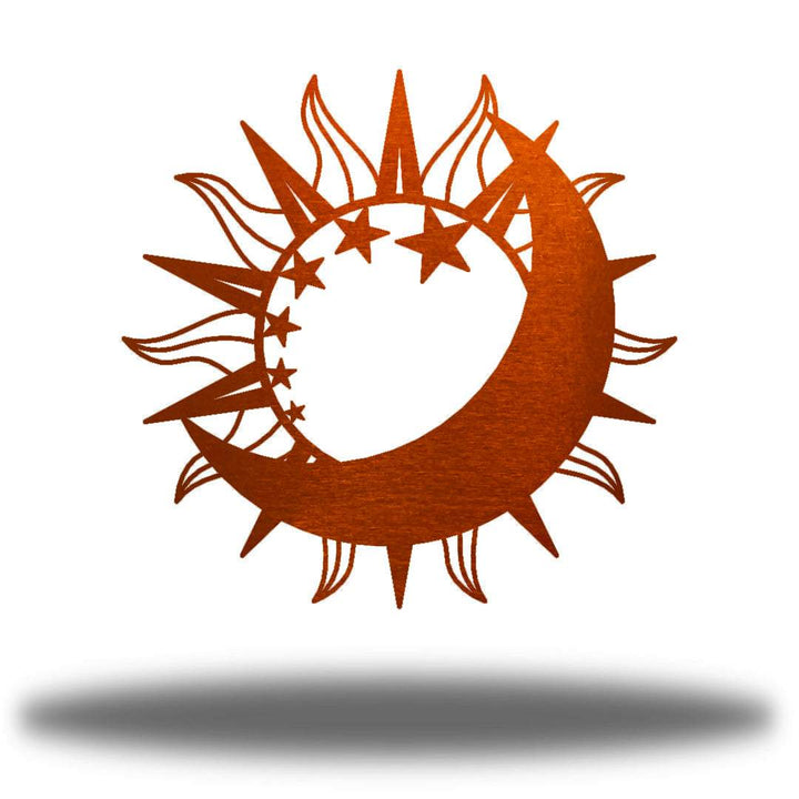 Sun and Moon Metal Wall Art – Indoor Outdoor Décor