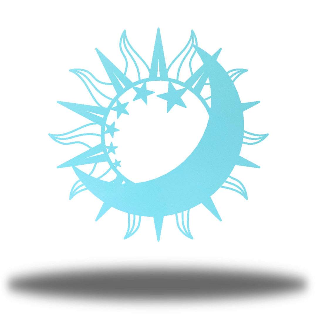 Sun and Moon Metal Wall Art – Indoor Outdoor Décor