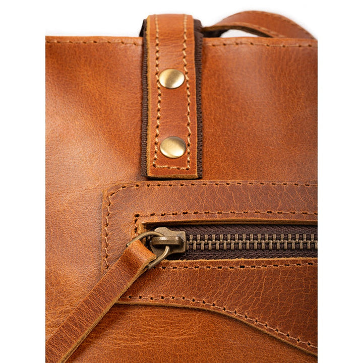 Luxury Kodiak Tote - Tan | Premium Leather Tote Bag