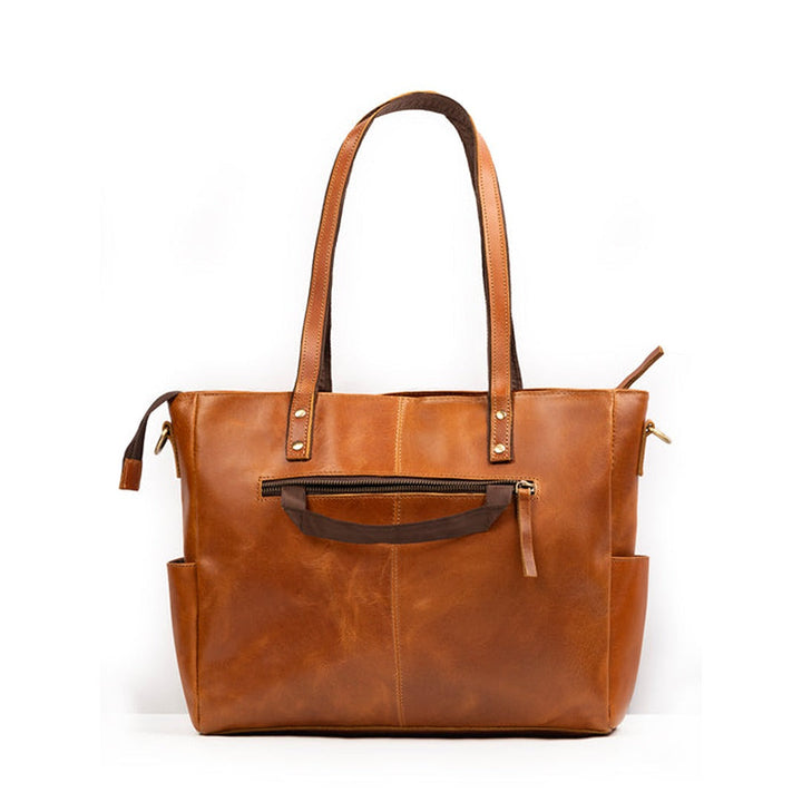Luxury Kodiak Tote - Tan | Premium Leather Tote Bag