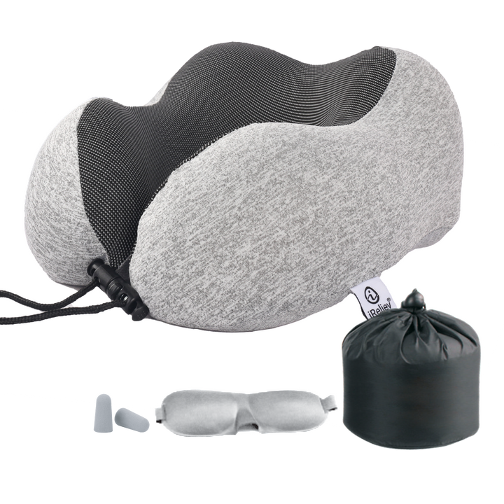Memory Foam Travel Pillow | Ergonomic Neck Support Pillow
