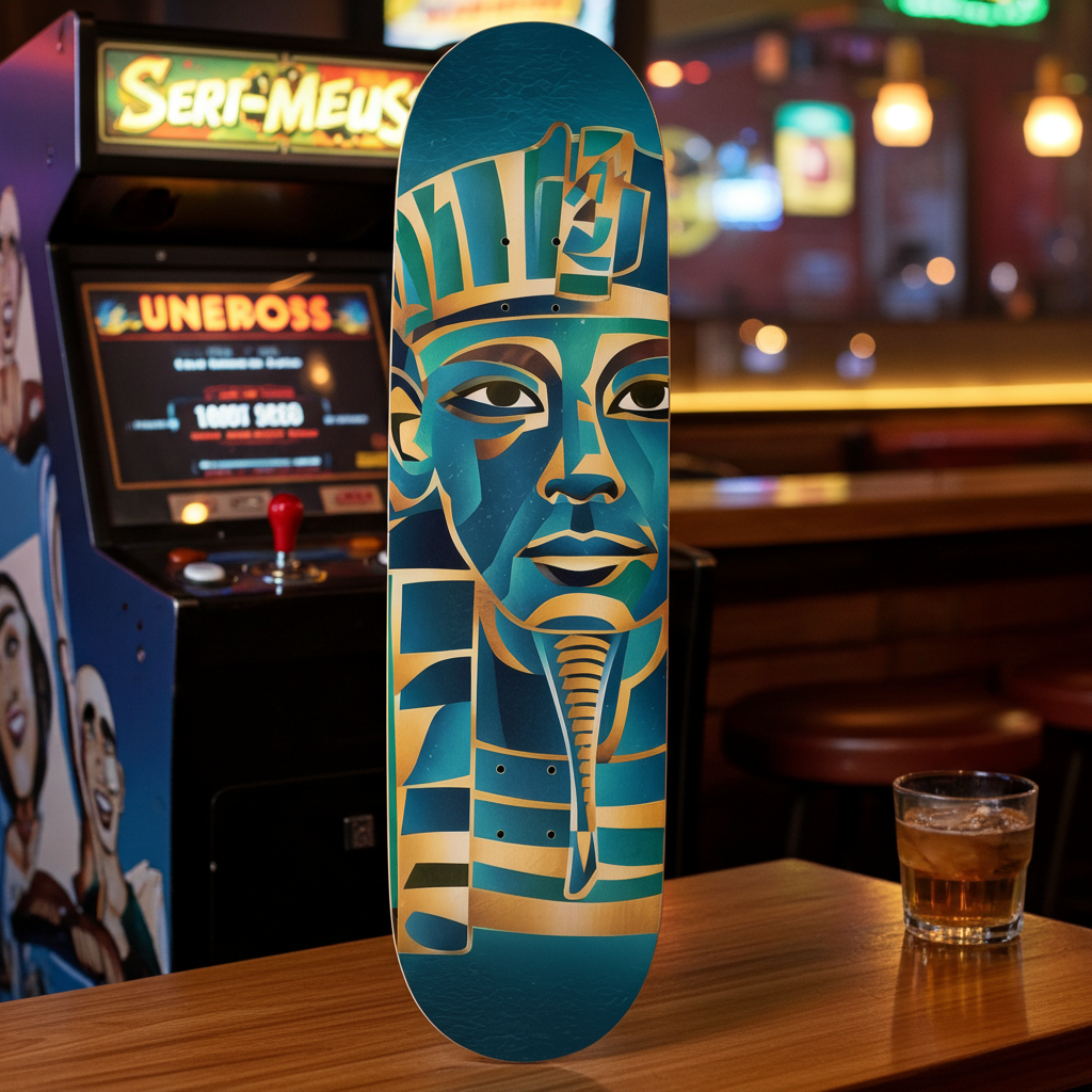 Pharaoh Skateboard – Ancient Egyptian Art Deck
