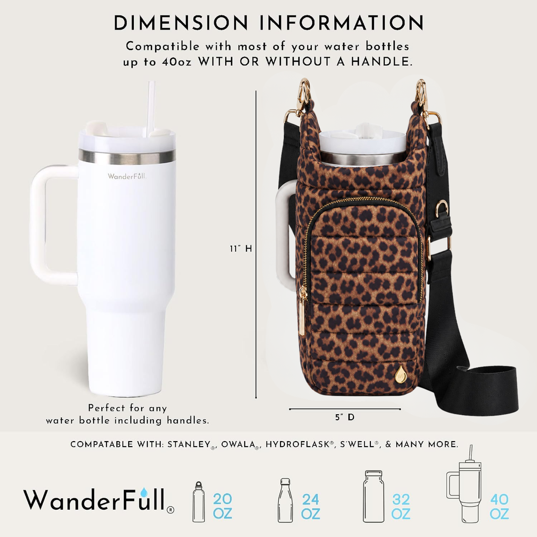 WanderFull® HydroBag® HANDLE® – Leopard Print