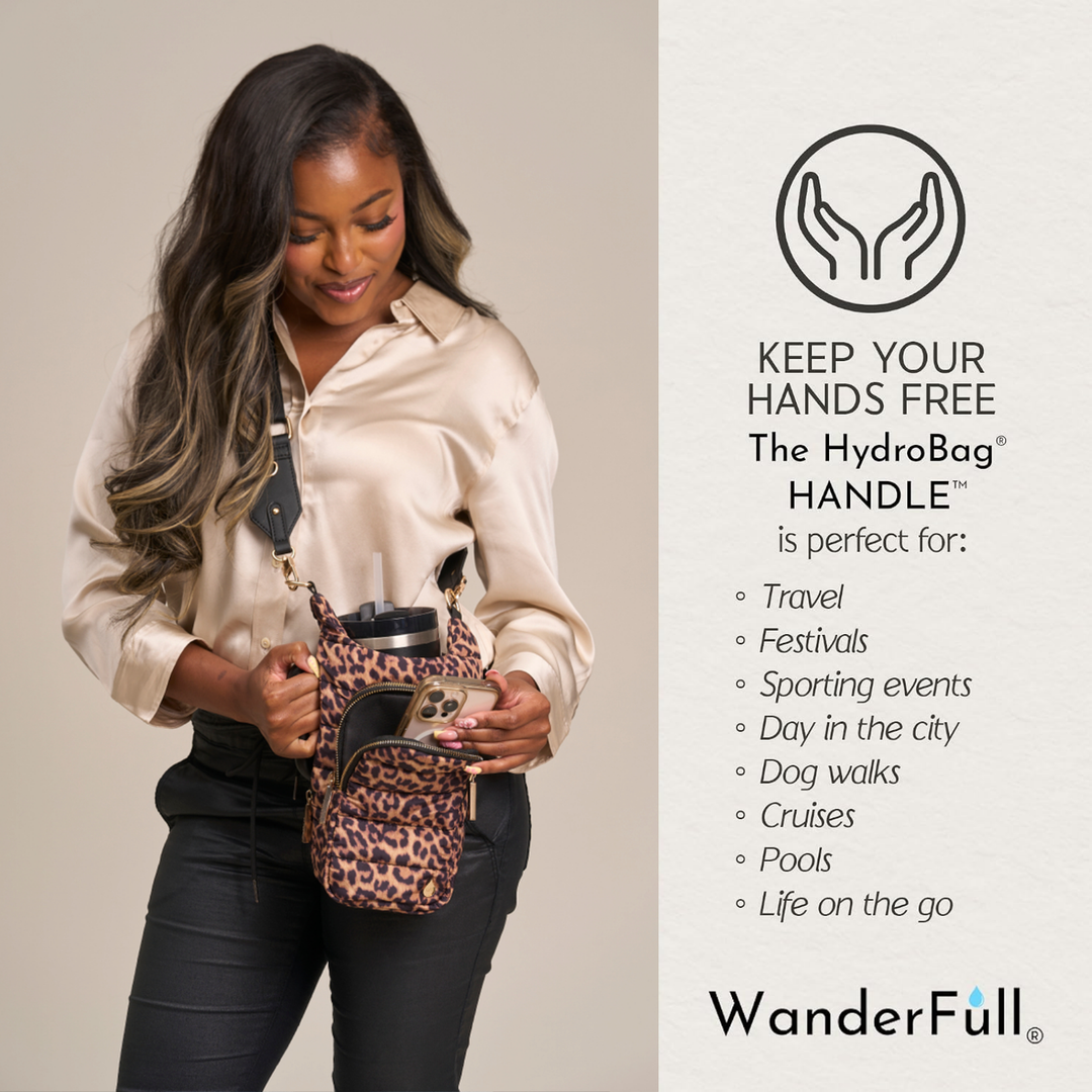 WanderFull® HydroBag® HANDLE® – Leopard Print