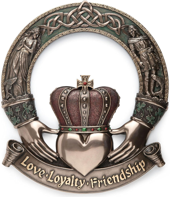 Irish Claddagh Ring Wall Plaque