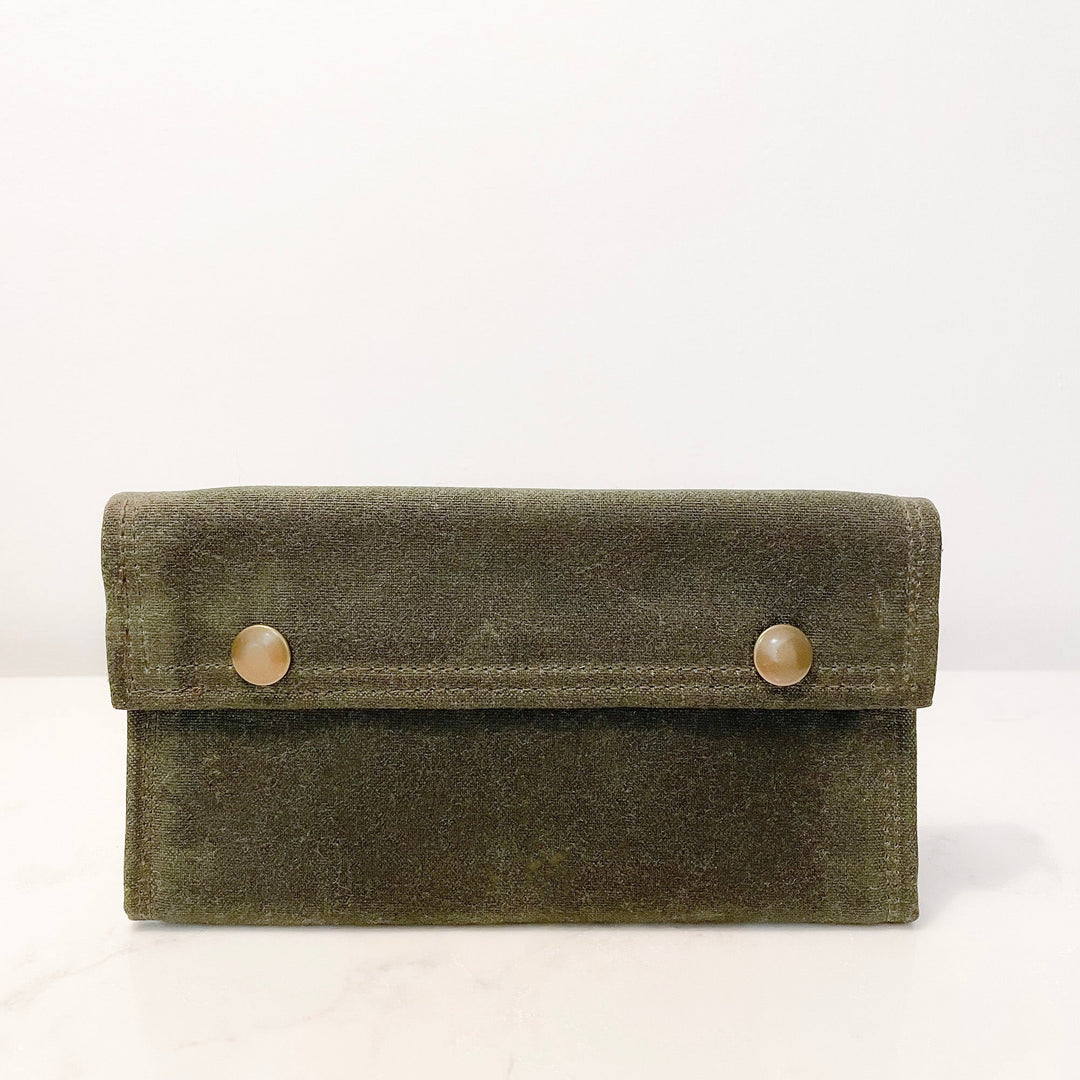 Waxed Canvas Fly Fishing Wallet | Handmade Fly Storage Case