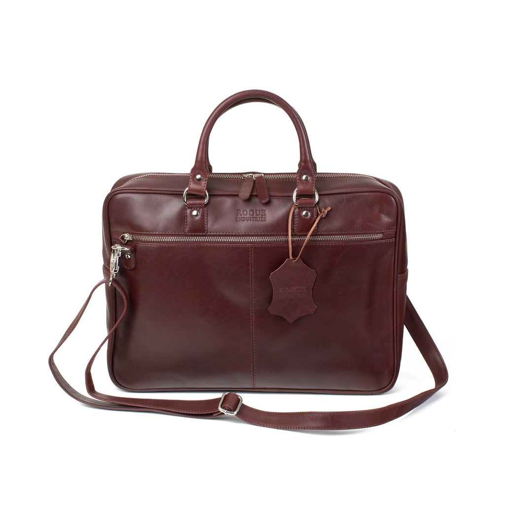 West End Slim Leather Laptop Bag