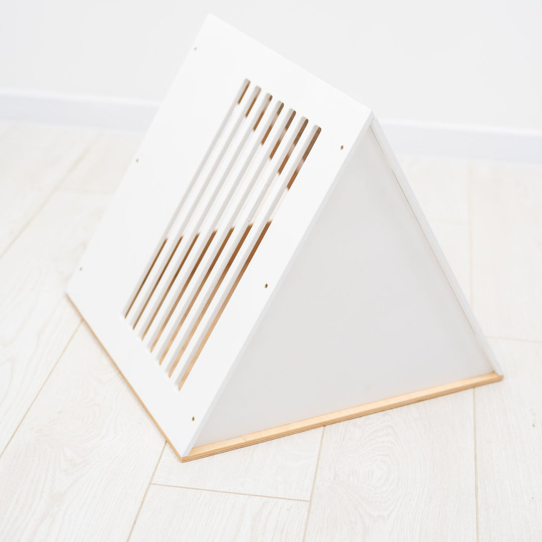 Wooden Cat House | Modern White Indoor Cat Shelter