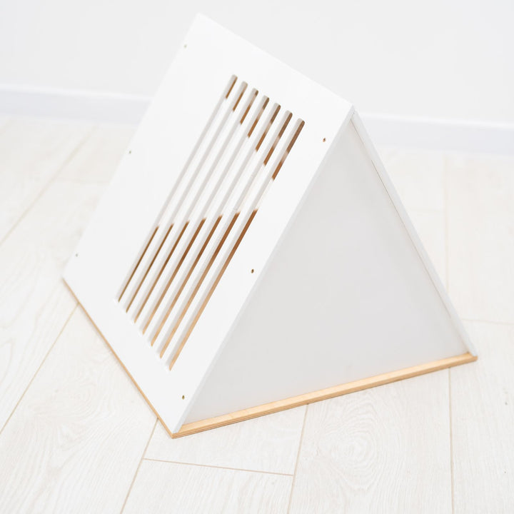 Wooden Cat House | Modern White Indoor Cat Shelter