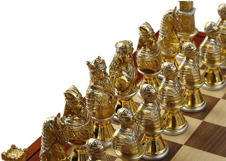 Medieval Crusades Chess Set with Board