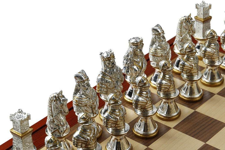 Medieval Crusades Chess Set with Board