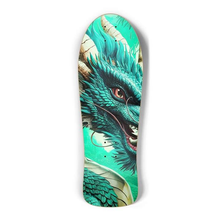 Custom Skateboard - Green Dragon