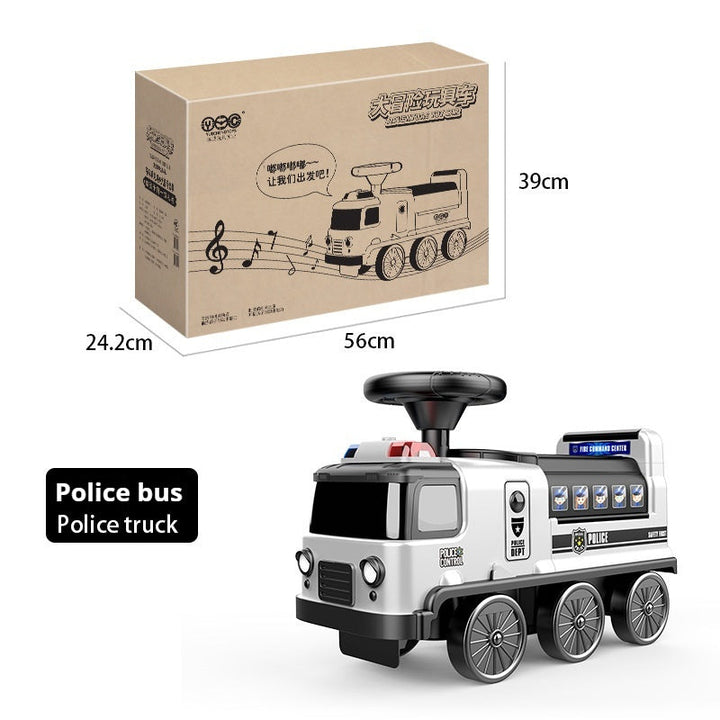 Kids’ Ride-On Adventure Vehicle – Fire Truck, Police Car or Space Bus