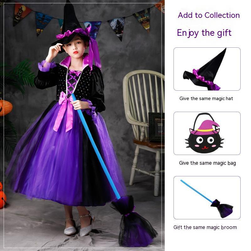 Girls’ Light-Up Halloween Costume Dress – Luminous Party Outfit
