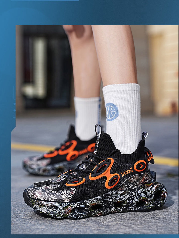 Men's Galaxy Blade Sneakers | Breathable Flyknit Running Shoes