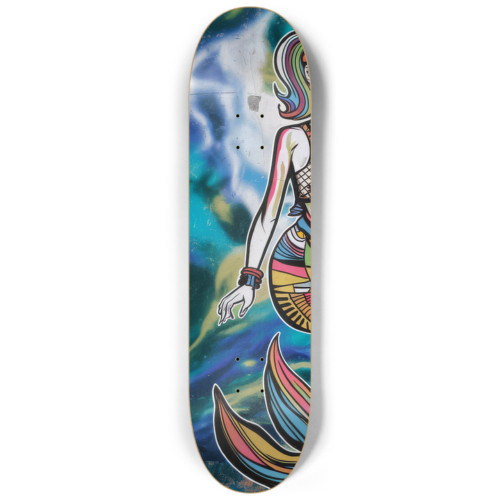 2 Skateboard Series Art - Lisa Mermaid