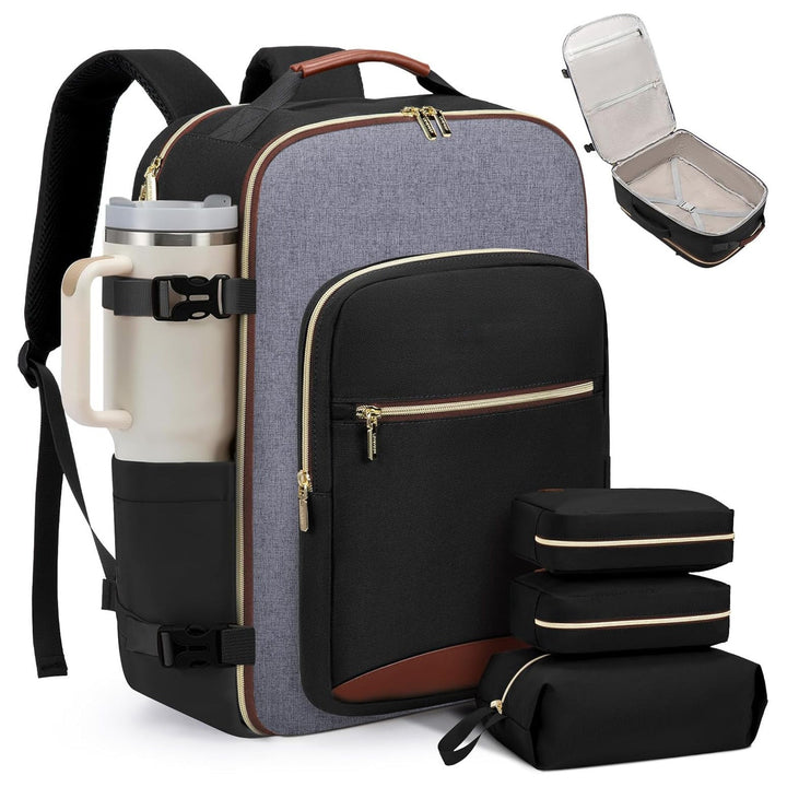 Travel Carry-On Luggage Set with 3 Organizer Pouches