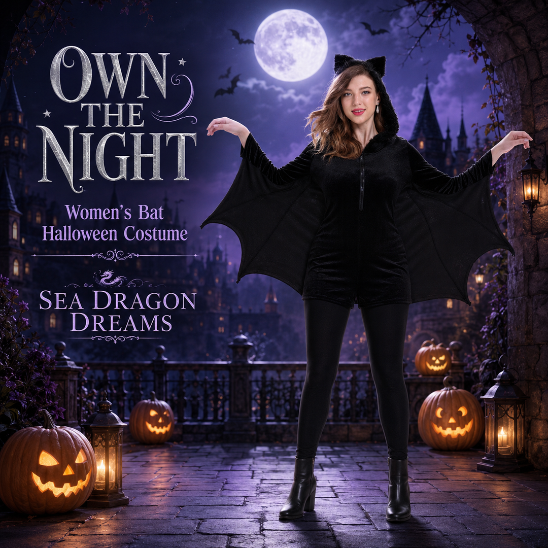 Women’s Bat Vampire Halloween Costume – Gothic Cosplay Outfit