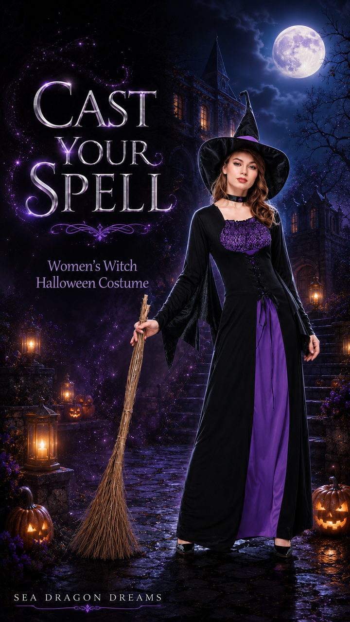 Women’s Halloween Witch Costume – Spooky Cosplay Outfit