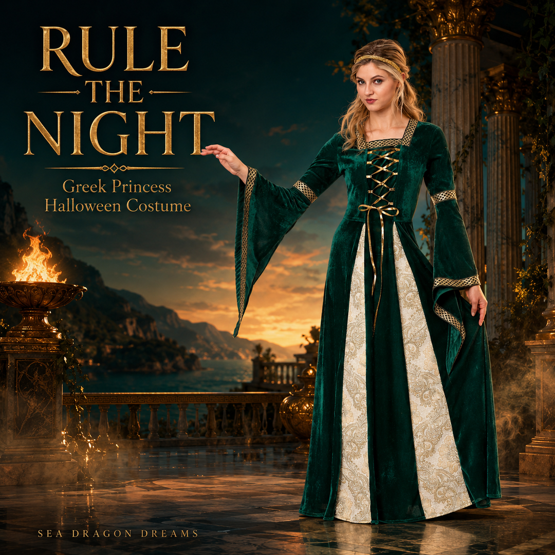 Women’s Greek Princess Queen Costume – Royal Halloween Dress