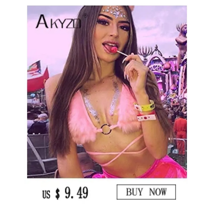 Women's Rhinestone Halter Top – Shiny Harajuku Crop Top