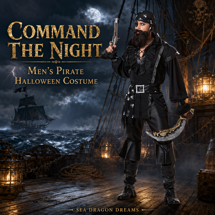 Men’s Halloween Pirate Costume – Buccaneer Cosplay Outfit
