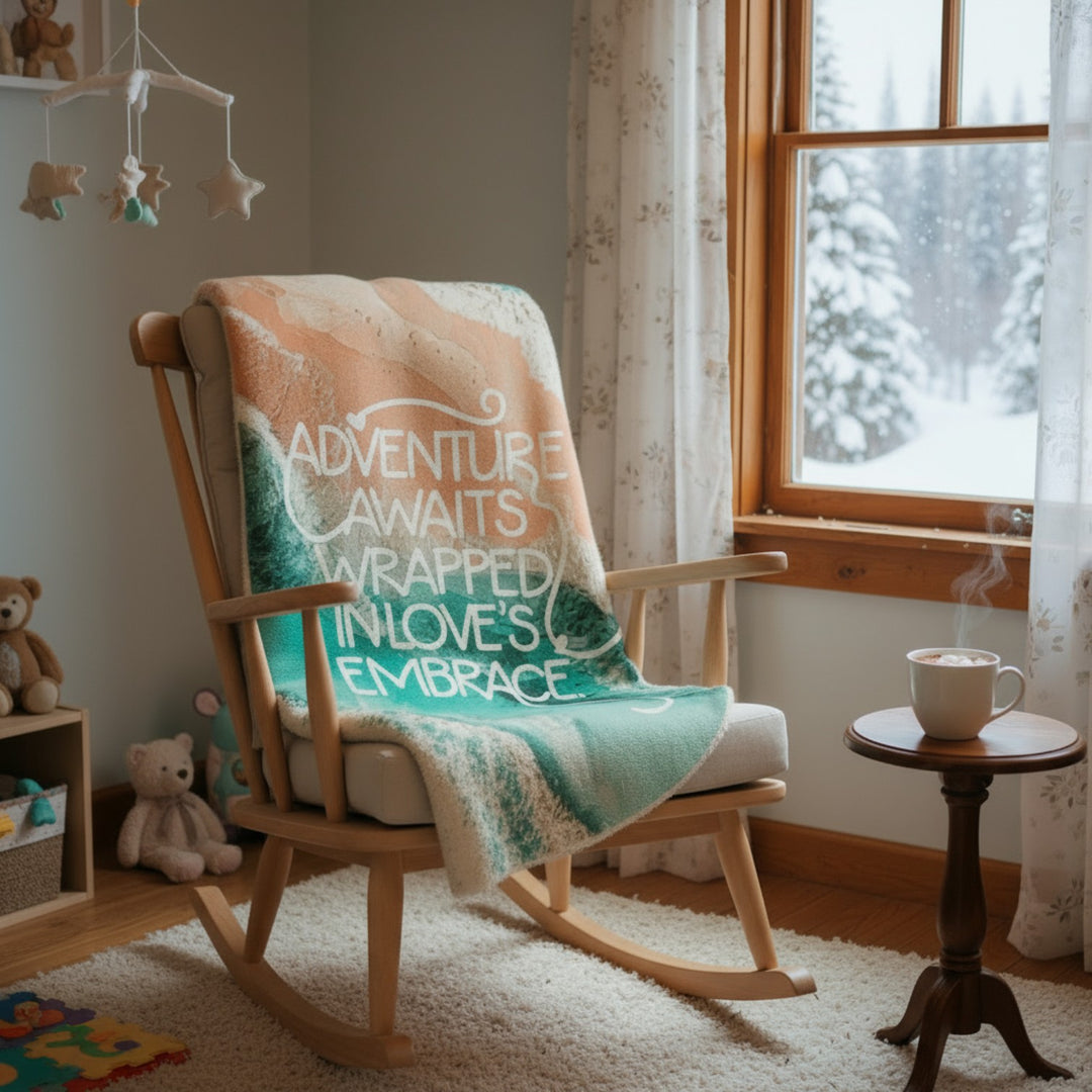 Soft Fleece Baby Blanket - Adventure Awaits