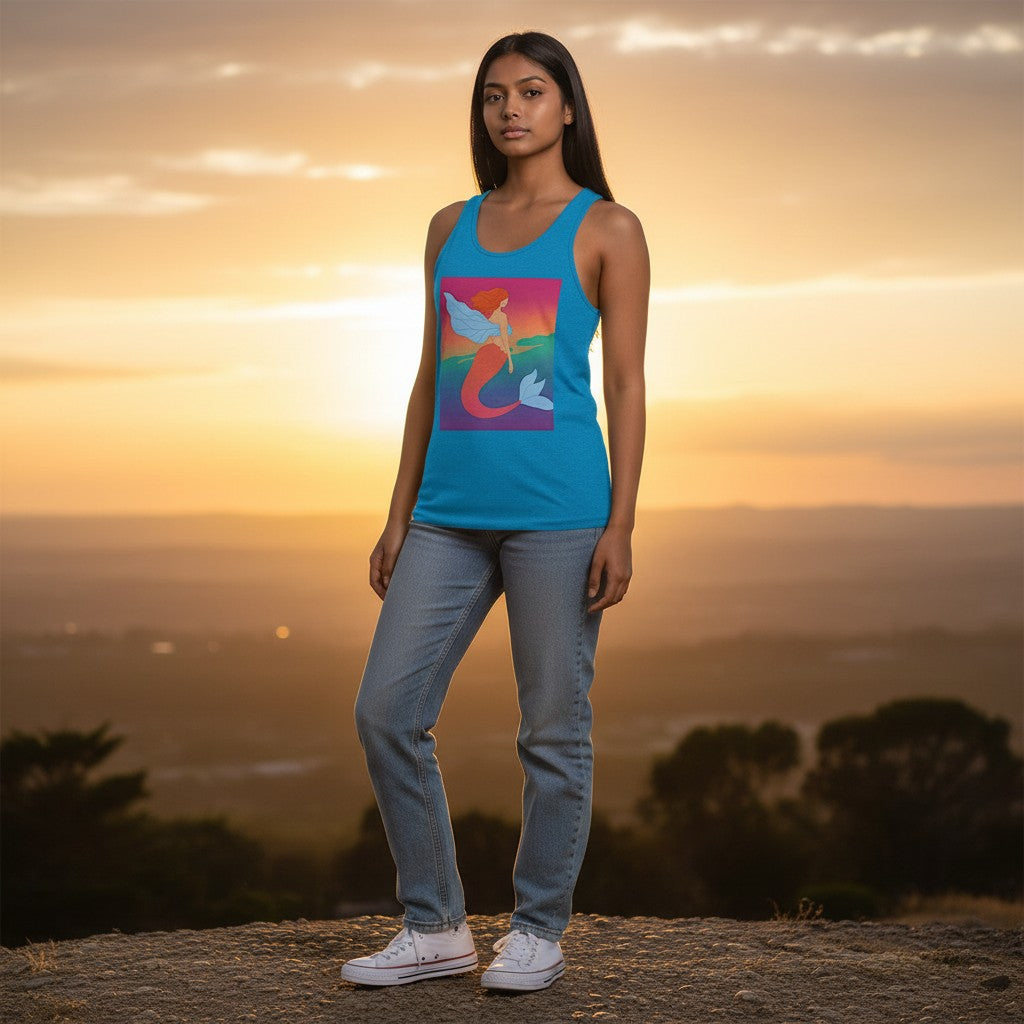 Unisex Jersey Tank - Angel Mermaid