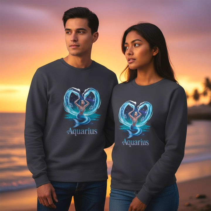 Aquarius Unisex Crewneck Sweatshirt, Zodiac Gifts, Astrology Apparel, Horoscope Sweatshirt, Birthday Gifts