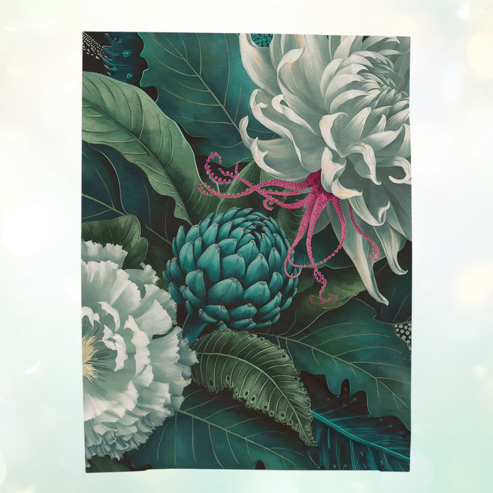 Velveteen Plush Blanket - Artichoke Delight