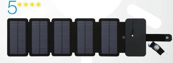 Portable Folding Solar Panel Charger with USB Output