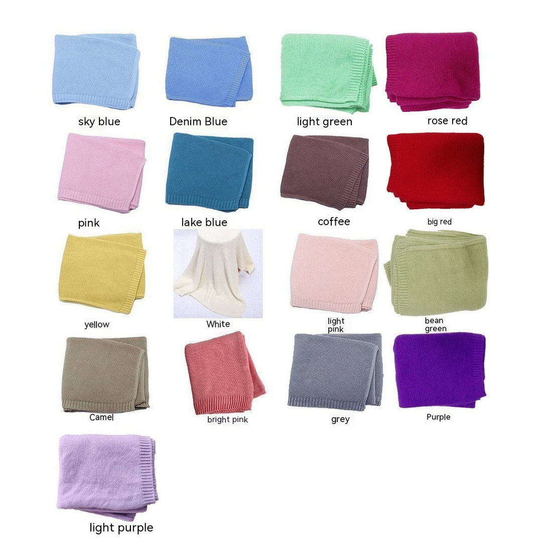 Personalized Knitted Baby Stroller Blanket with Name