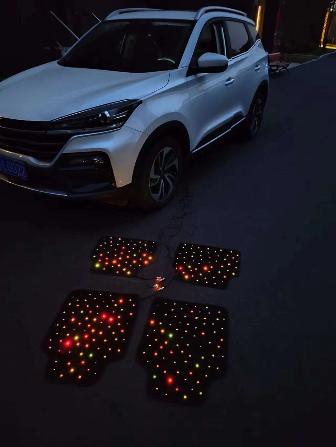 Starlight Fiber Optic Car Floor Mats | LED Galaxy Floor Mat Set