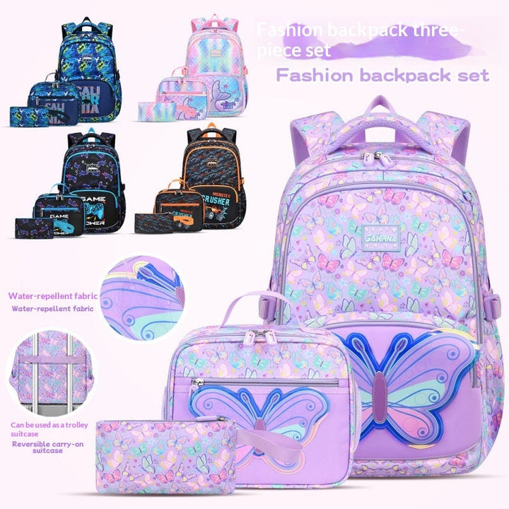 Large-Capacity Backpack Set For Female Students