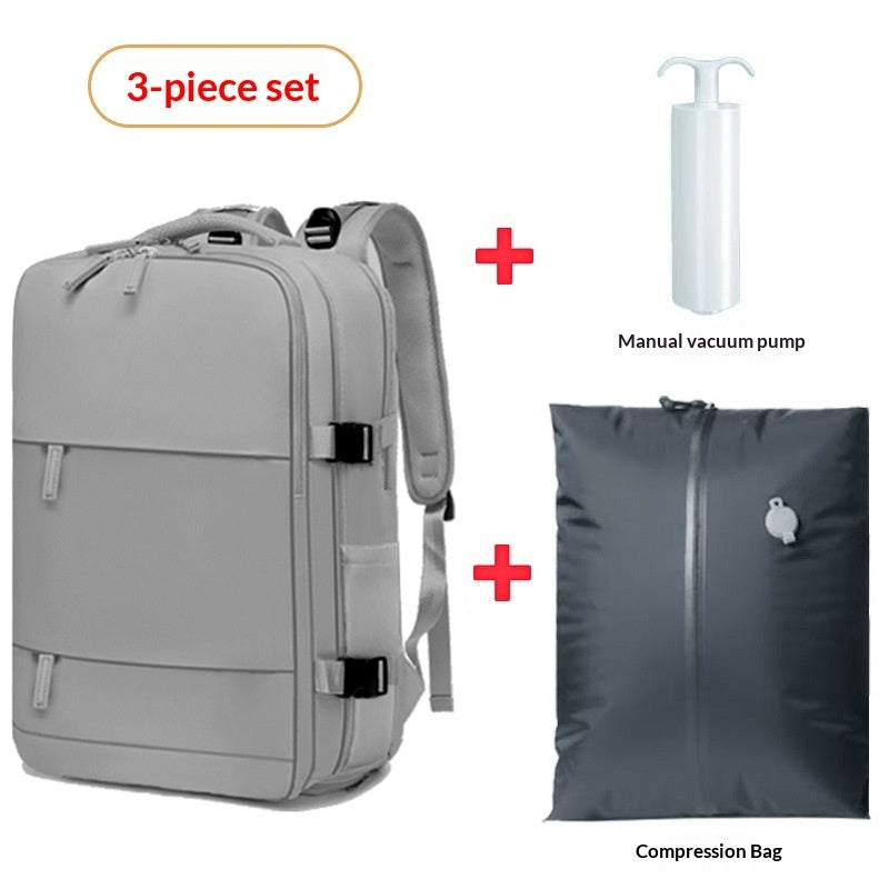 Vacuum-Compression Waterproof Travel Backpack